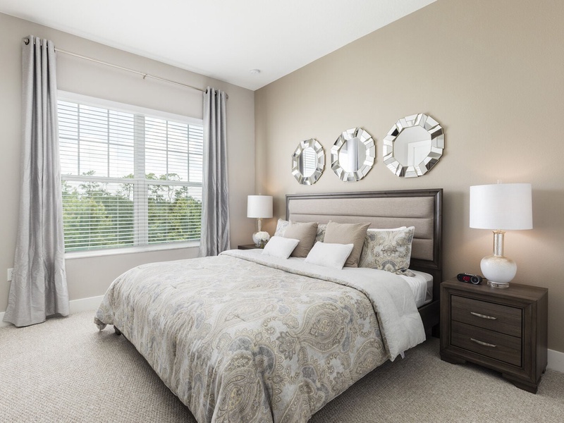 Rest in our High Quality beds, right after a long day in the parks! (which are really close to our home!)