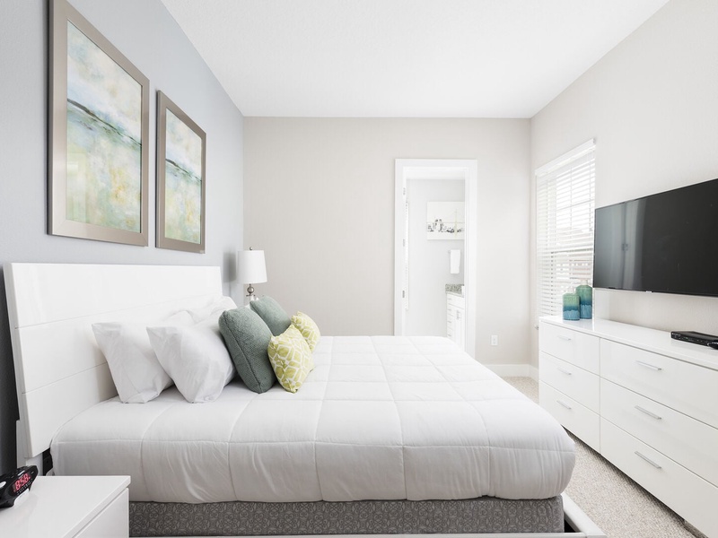 Rest in our High Quality beds, right after a long day in the parks!