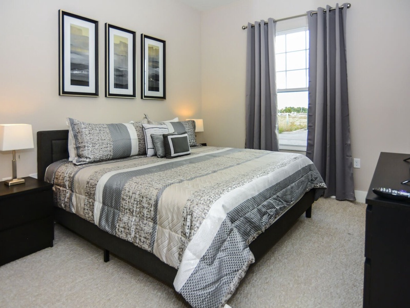 Rest in our High Quality beds, right after a long day in the parks! (which are really close to our home!)