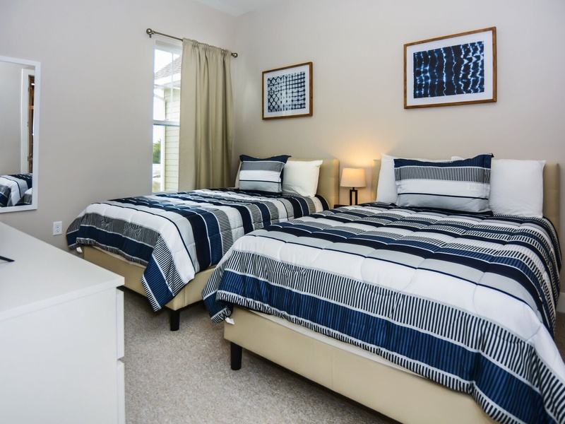 Rest in our High Quality beds, right after a long day in the parks!