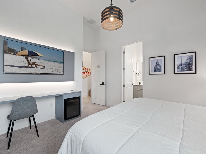 Each bedroom features comfortably appointed beds, a work desk, TV, keypad lock, personal safe, mini bar and a private ensuite bathroom.