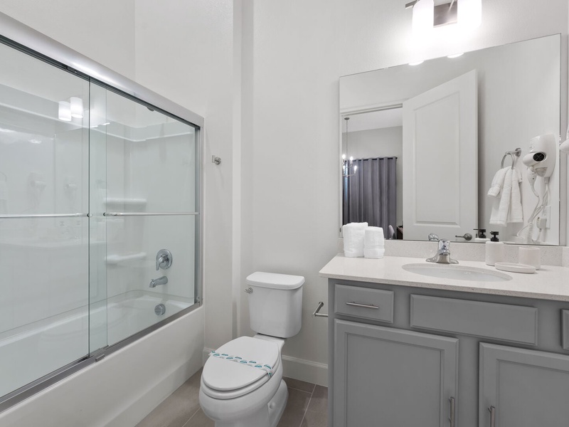 Beautiful, high-quality bathrooms with elegant finishes, designed for comfort and convenience.