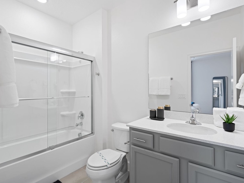 Beautiful, high-quality bathrooms with elegant finishes, designed for comfort and convenience.