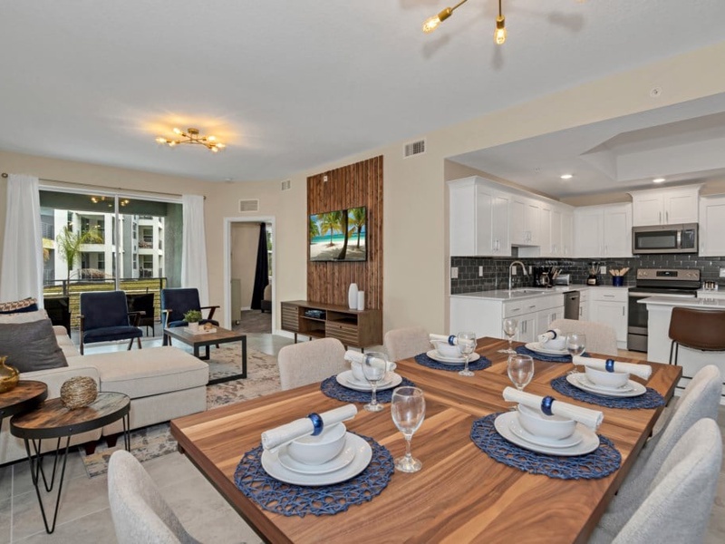 Open-concept layout with spacious  areas for enjoying time with the family.