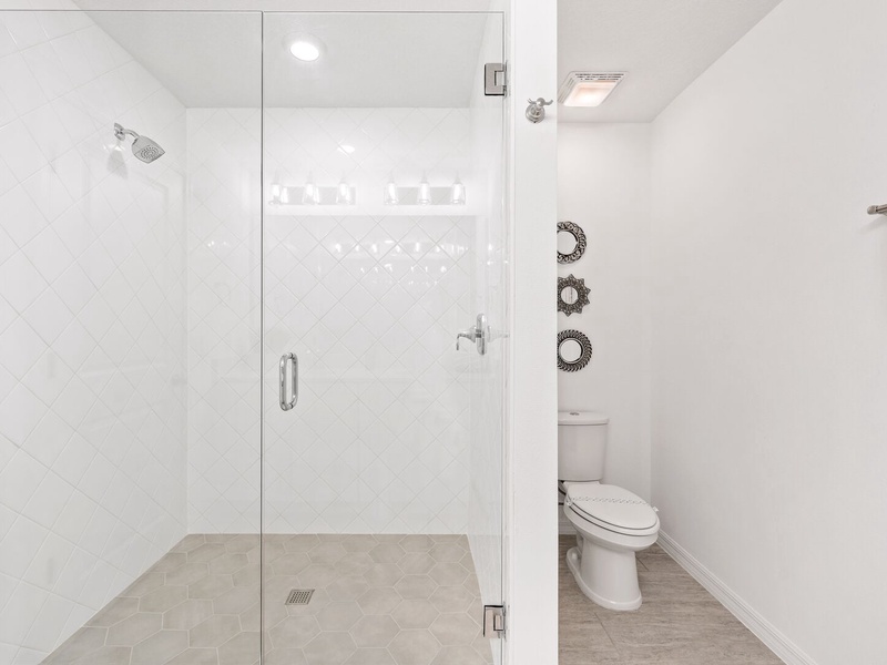 Beautiful high quality bathrooms.