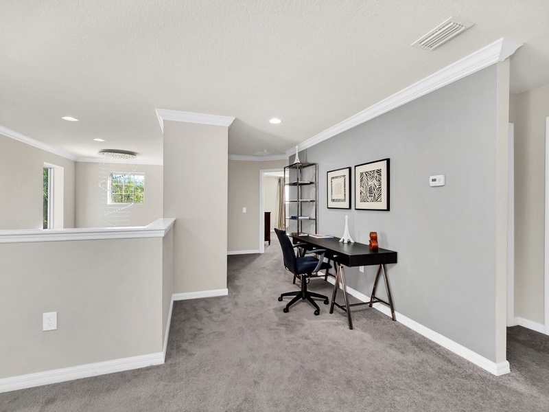 Catching up with some work? You have a dedicated space.