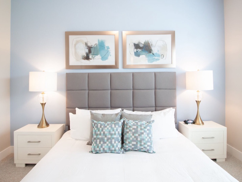 Rest in our High Quality beds, right after a long day in the parks! (which are really close to our home!)