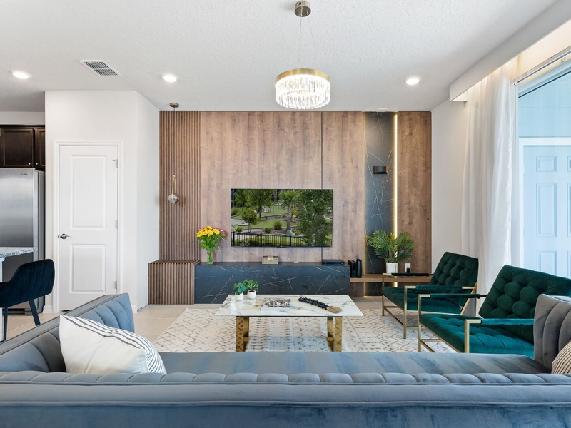 Unwind in style and spend some quality time with your loved ones in our modern but stylish living room.