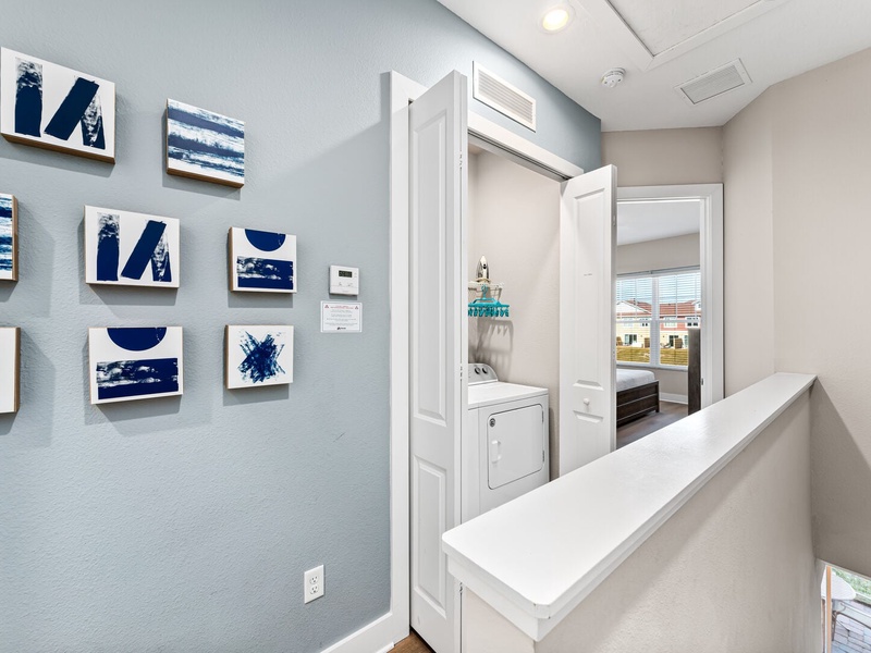 Need to do laundry? There is a washer and dryer in the unit.