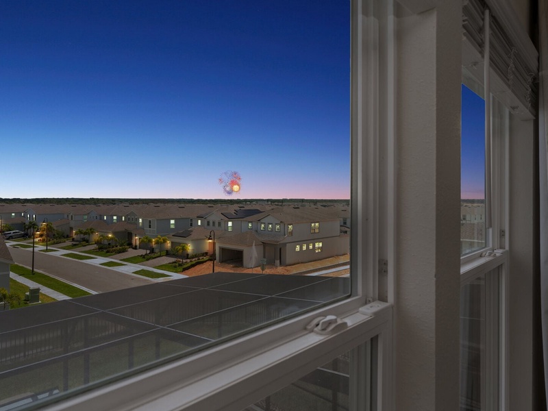 You can see and enjoy the Disney fireworks and lights from the house!