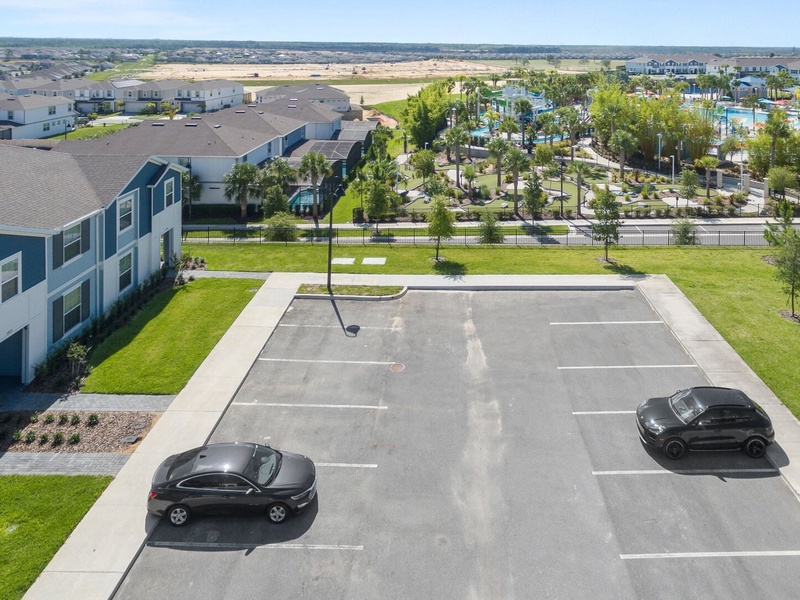 Parking space available in front of the house.