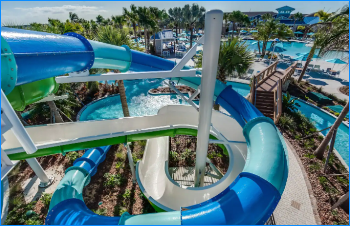 Need more entertainment? Dive into fun at the resort's exciting water slides. Perfect for children and adults.