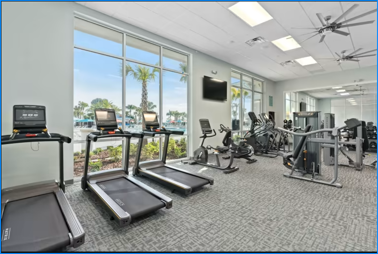 Need to workout? The resort's fitness center is fully equipped with everything you need to stay fit during the holidays.
