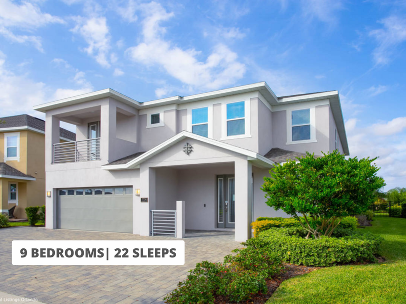 Spend your Orlando holidays in this 9-bedroom home with private pool and BBQ grill. The perfect destination for large groups.