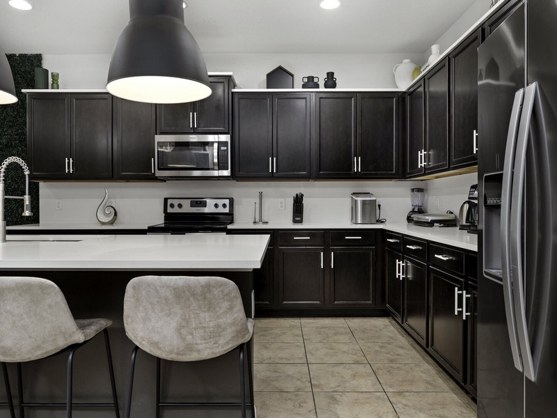Our kitchens are fully equipped, with all the necessary appliances you need to prepare your meals for the day.