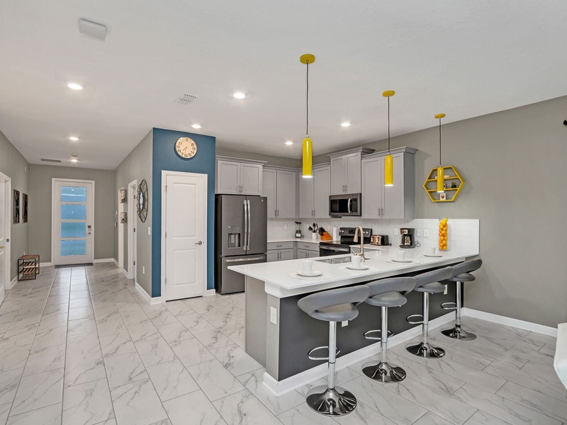 Fully-equipped kitchens with all the appliances you may need to prepare your meals for the day.