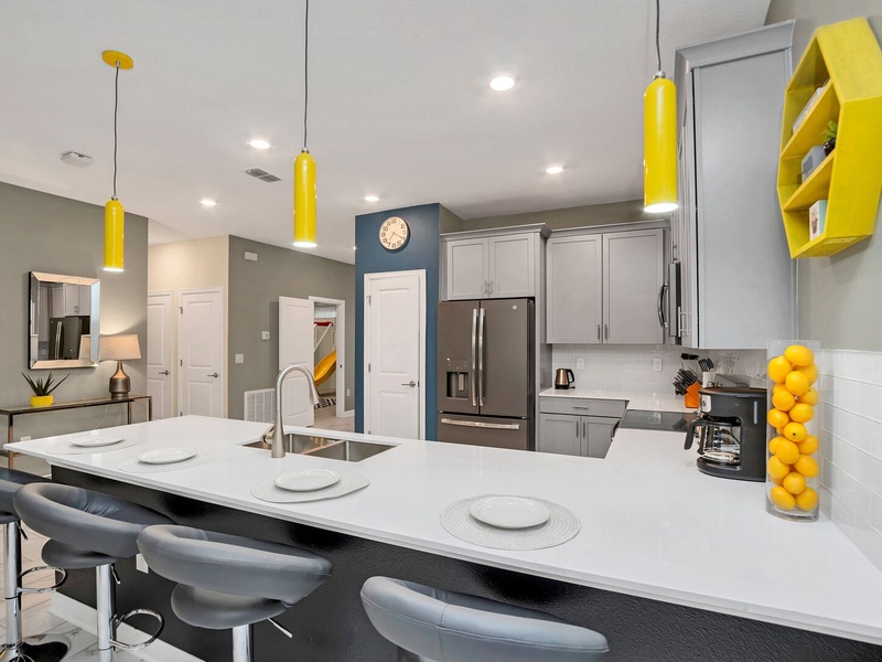 Fully-equipped kitchen.