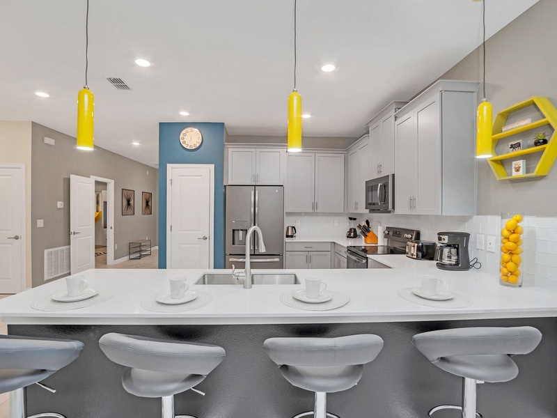 Fully-equipped kitchens with all the appliances you may need to prepare your meals for the day.