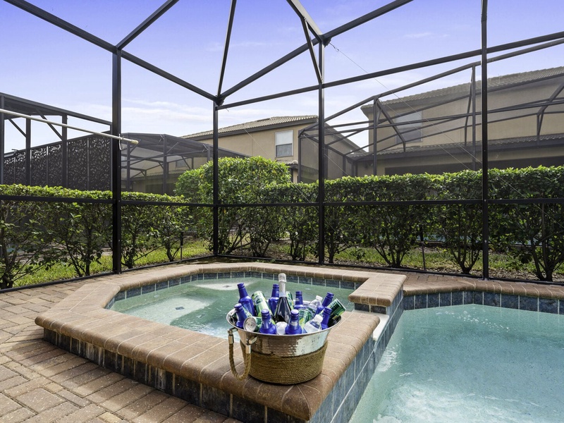 Take a refreshing dip at the pool.