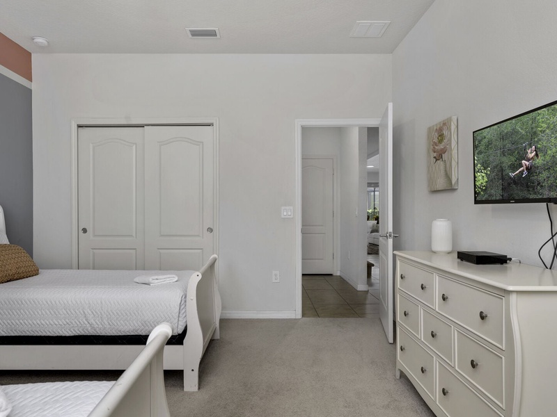 Each bedroom comes with its own TV for your convenience.