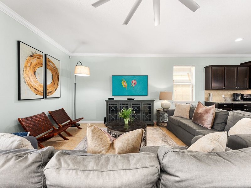 There is plenty of space to gather, relax, and enjoy quality time together.