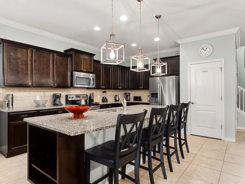 Cook and entertain in the fully-equipped kitchen.