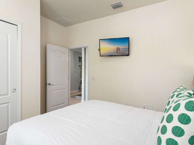 Each bedroom comes with its own TV.