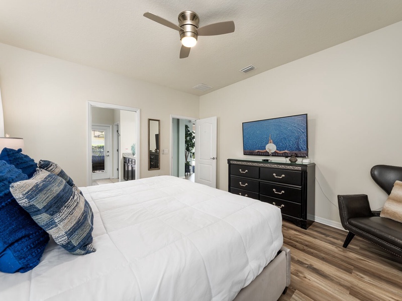 Each bedroom comes with its own TV.