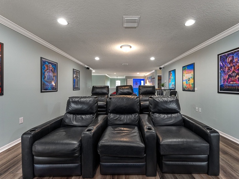 Perfect space to enjoy a cozy movie night.