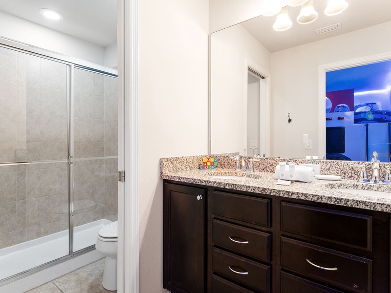 Full private bathroom.