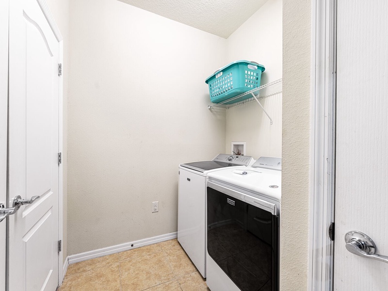 Need to do laundry? There is a washer and dryer at the unit.