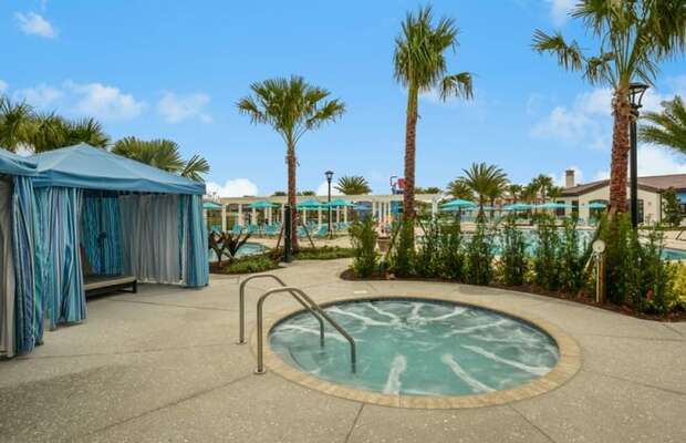 Enjoy a leisurely day at the resort's hot tub.