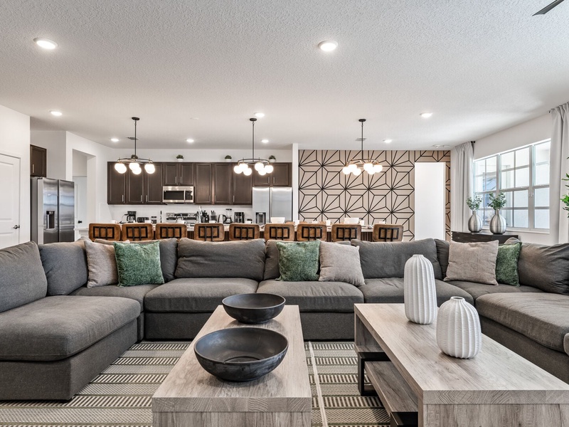 Spacious living areas for you to enjoy with your family and friends.