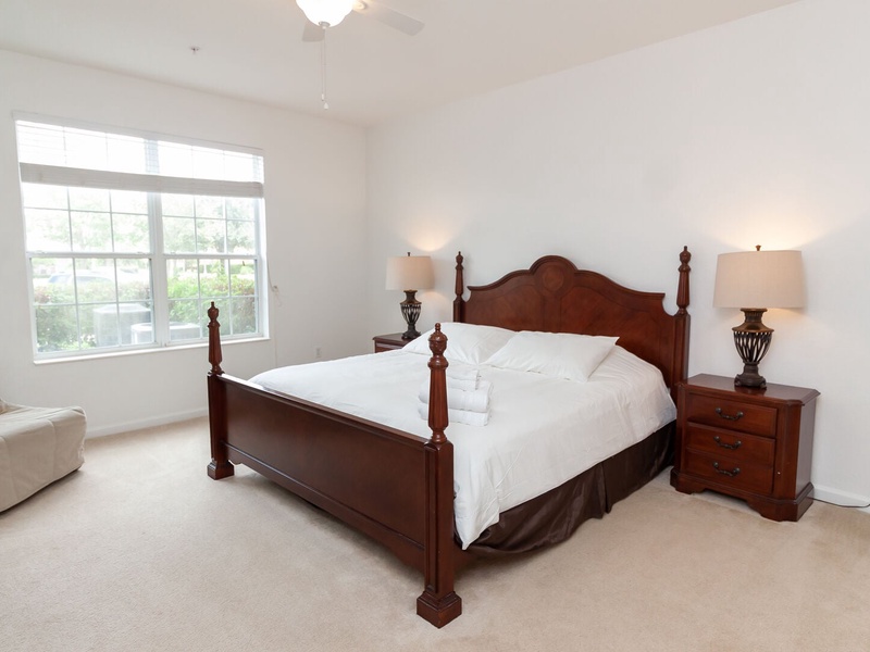 Rest in our High Quality beds, right after a long day in the parks!