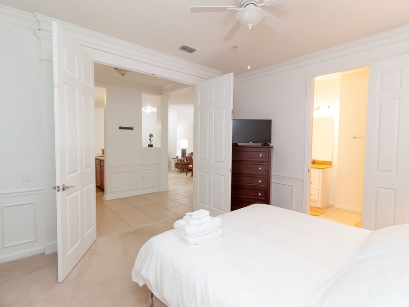 Rest in our High Quality beds, right after a long day in the parks!