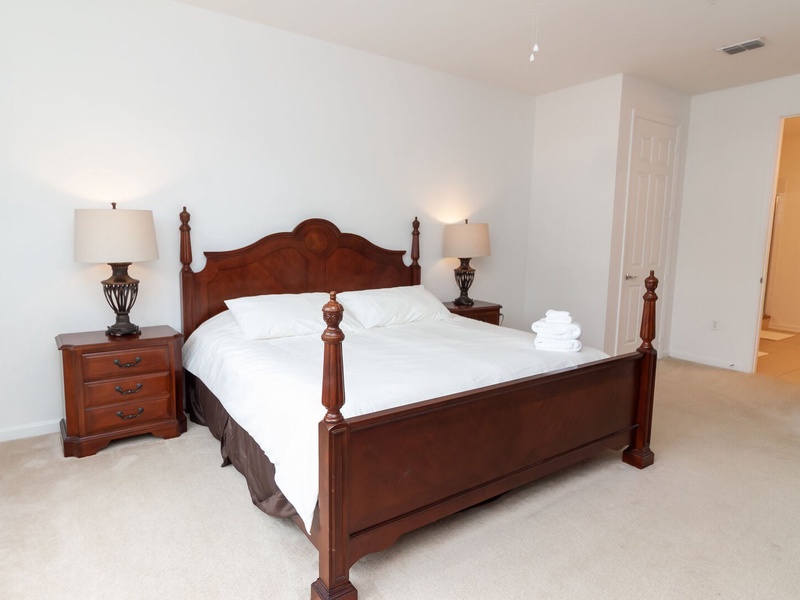 Rest in our High Quality beds, right after a long day in the parks!