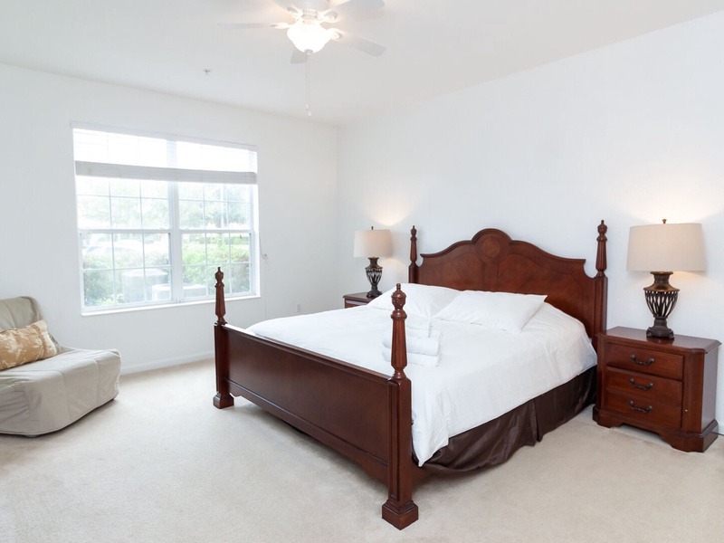 Rest in our High Quality beds, right after a long day in the parks!