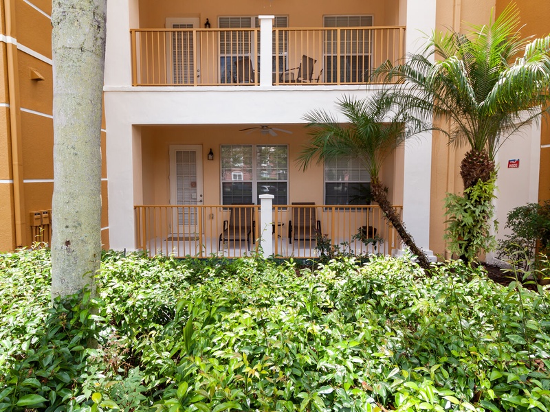 The balcony is perfect for fresh air!