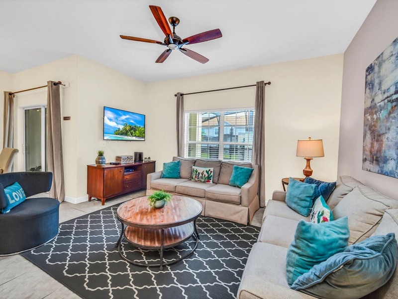 Family-friendly layout, perfect for enjoying a movie night with your loved ones.