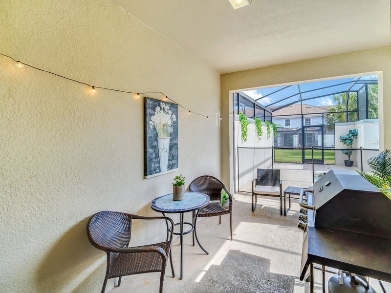 Relax and dine in the outdoor BBQ grill area.