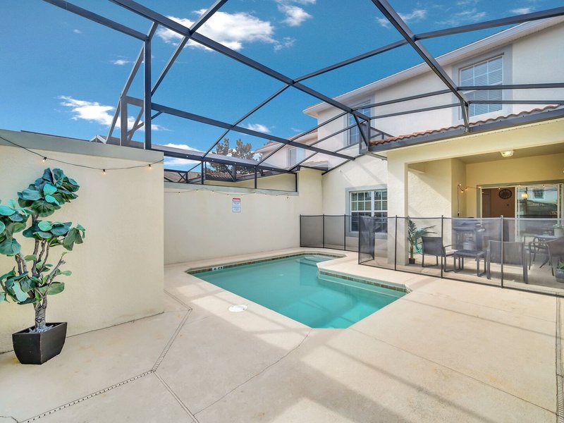 Relax by the pool in style.