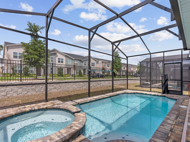Take a refreshing dip and enjoy your own private pool anytime.