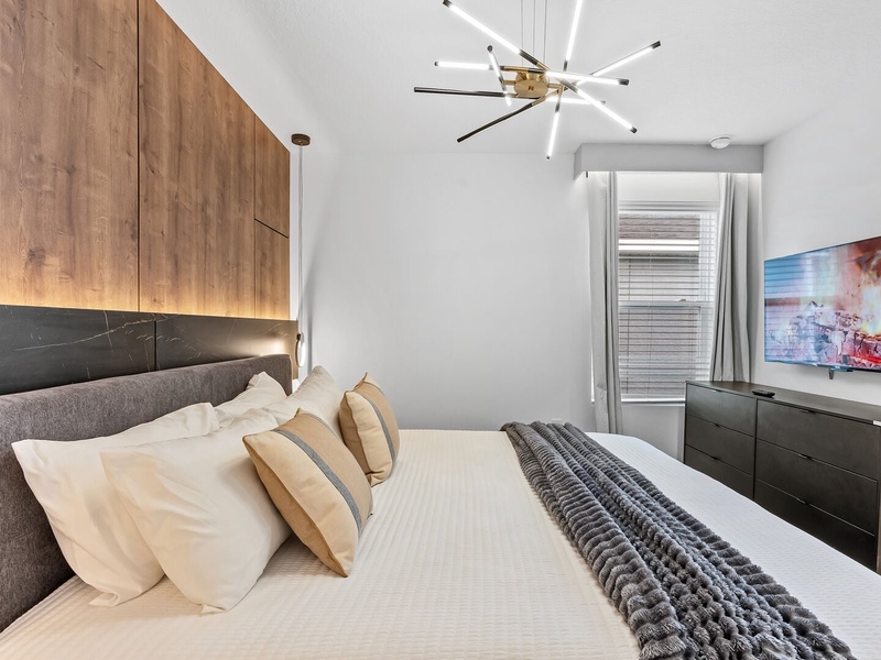 Every bedroom features its own TV for added comfort and convenience.