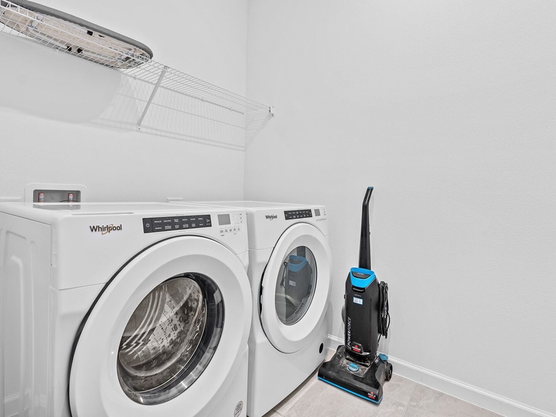 Need to do laundry? There is a washer and dryer at the unit.