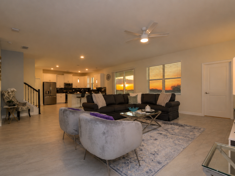 6BR resort home with private pool, game room & golf access.