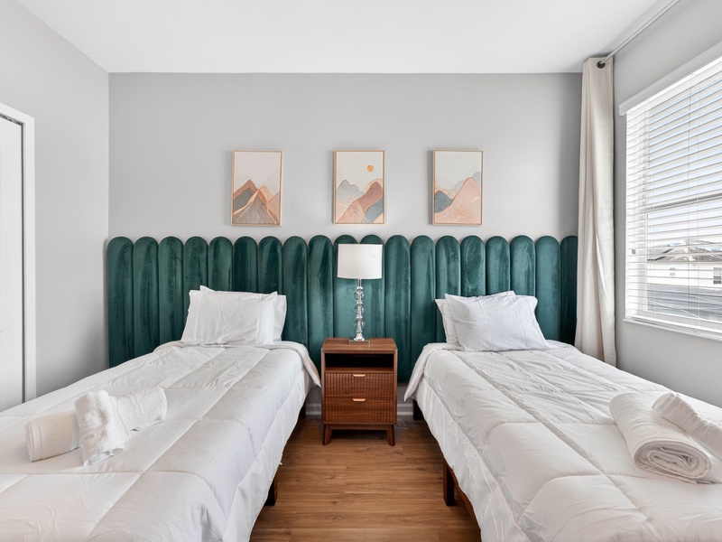 Rest in our high-quality beds after a long day at the parks.