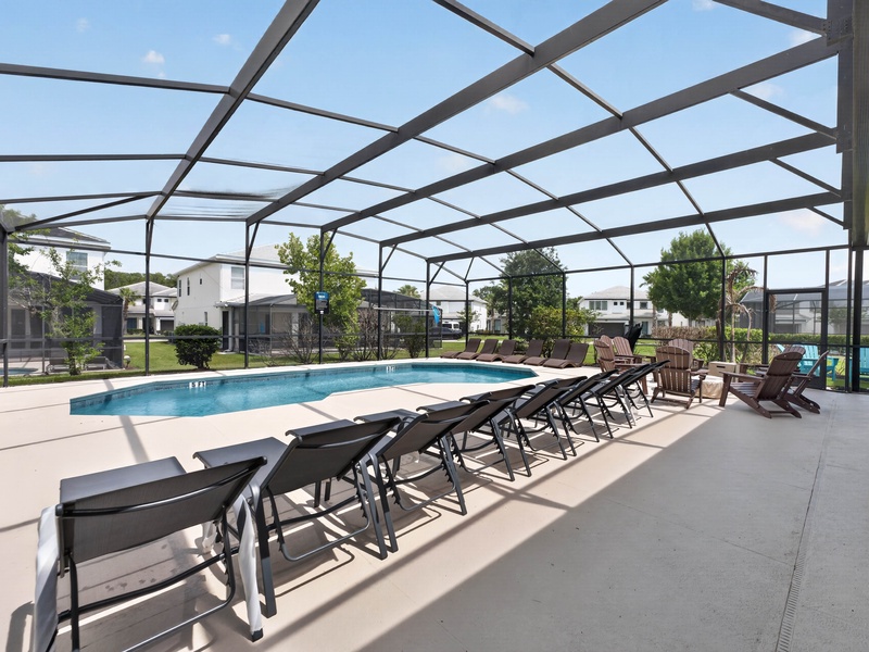 Plenty of space to bask in the Florida sun.