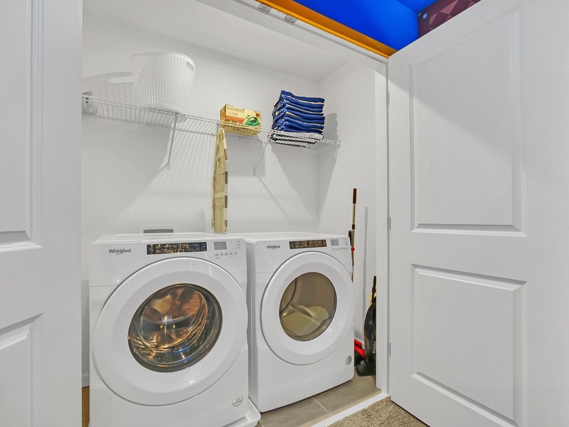 Need to do laundry? There is a washer and dryer at the unit.