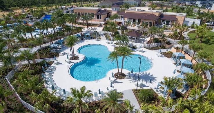 Dive into vacation mode at Solara Resort's beautiful resort-style swimming pool!