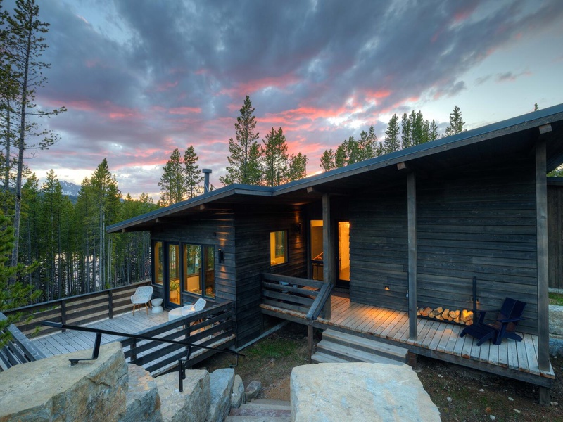 View 12 Lake Cabin Moonlight - Lake Cabin 12 Exterior1